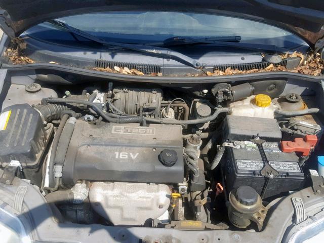 KL1TD56626B635283 - 2006 CHEVROLET AVEO BASE ნაცრისფერი ფოტო 7