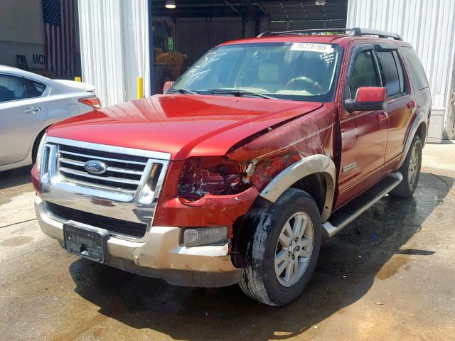 1FMEU64E27UA84467 - 2007 FORD EXPLORER E BURGUNDY photo 2