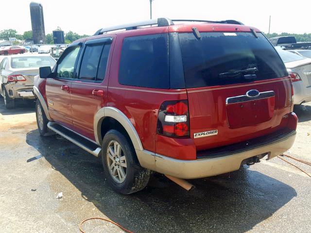 1FMEU64E27UA84467 - 2007 FORD EXPLORER E BURGUNDY photo 3