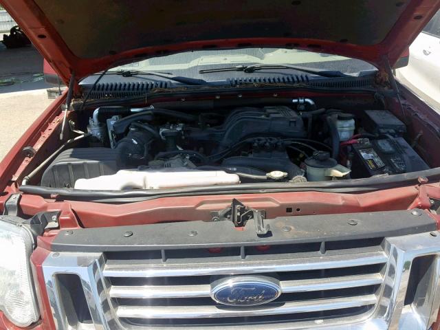 1FMEU64E27UA84467 - 2007 FORD EXPLORER E BURGUNDY photo 7