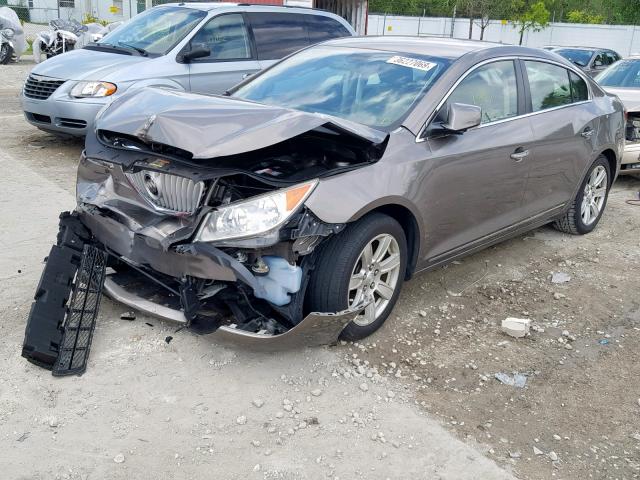 1G4GC5EG1AF316459 - 2010 BUICK LACROSSE C BROWN photo 2