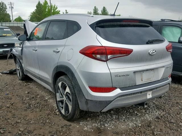 KM8J3CA21HU371505 - 2017 HYUNDAI TUCSON LIM SILVER photo 3