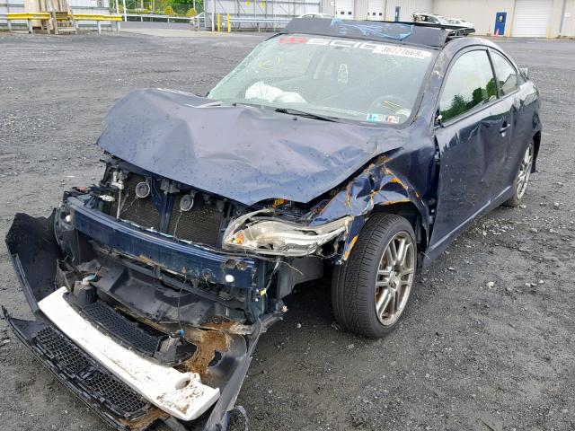 JTKDE167360092056 - 2006 TOYOTA SCION TC BLUE photo 2