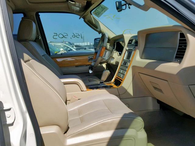 5LMFU28507LJ20201 - 2007 LINCOLN NAVIGATOR Blanc photo 5