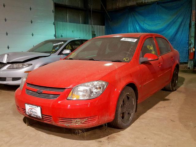 1G1AF5F55A7100860 - 2010 CHEVROLET COBALT 2LT RED photo 2