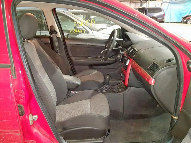 1G1AF5F55A7100860 - 2010 CHEVROLET COBALT 2LT RED photo 5