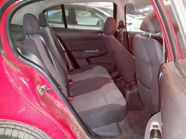 1G1AF5F55A7100860 - 2010 CHEVROLET COBALT 2LT RED photo 6