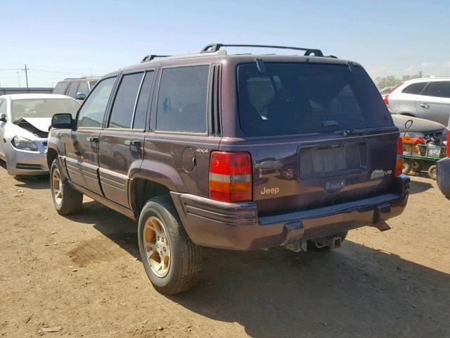 1J4GZ78Y4VC731697 - 1997 JEEP GRAND CHER MAROON photo 3