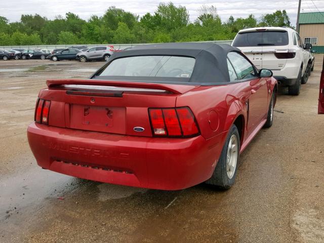 1FAFP4446XF171956 - 1999 FORD MUSTANG RED photo 4