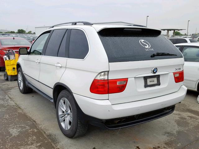 5UXFB53504LV07878 - 2004 BMW X5 4.4I WHITE photo 3