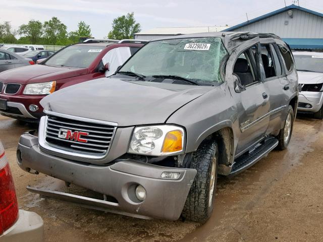 1GKDT13S762291240 - 2006 GMC ENVOY GRAY photo 2