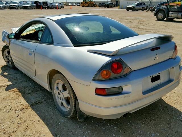 4A3AC44GX3E076971 - 2003 MITSUBISHI ECLIPSE GS GRAY photo 3