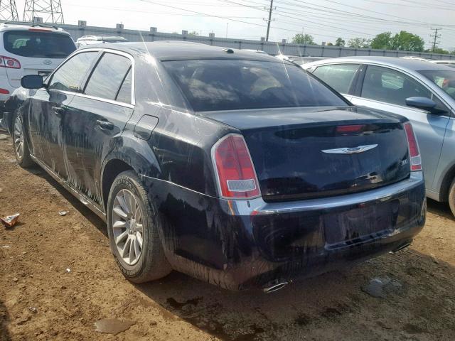 2C3CCAAG8DH627010 - 2013 CHRYSLER 300 BLACK photo 3