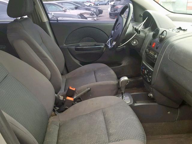 KL1TD66658B038184 - 2008 CHEVROLET AVEO BASE Gümüş foto 5