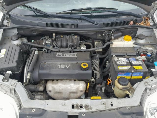 KL1TD66658B038184 - 2008 CHEVROLET AVEO BASE Gümüş foto 7