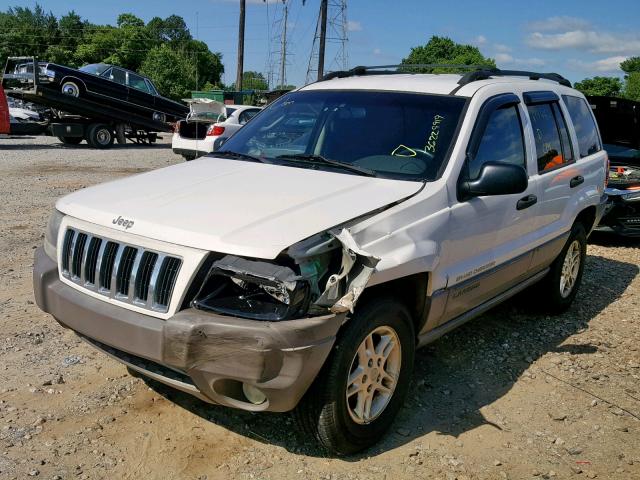 1J4GX48S84C370960 - 2004 JEEP GRAND CHER WHITE photo 2