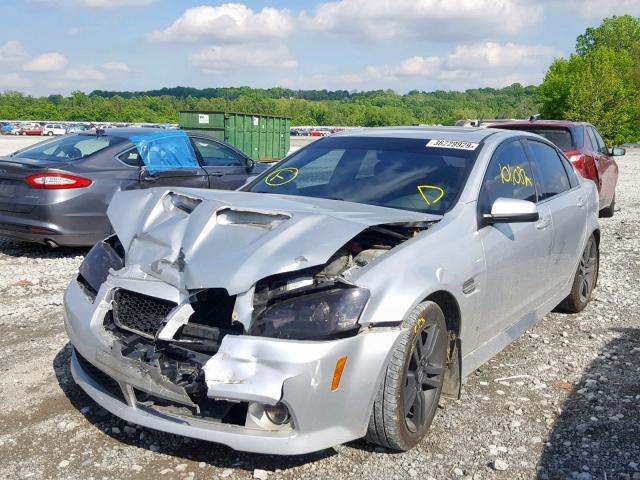 6G2ER57789L237639 - 2009 PONTIAC G8 SILVER photo 2