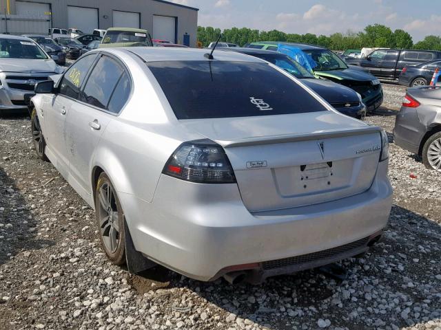 6G2ER57789L237639 - 2009 PONTIAC G8 SILVER photo 3