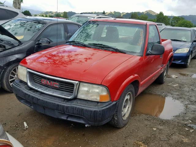 1GTCS14XXW8516574 - 1998 GMC SONOMA RED photo 2