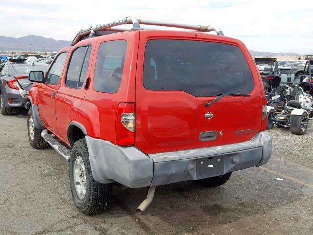 5N1ED28T7YC502644 - 2000 NISSAN XTERRA XE RED photo 3