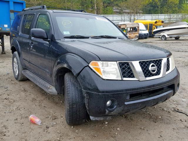 5N1AR18W46C617932 - 2006 NISSAN PATHFINDER BLACK photo 1