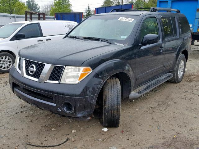 5N1AR18W46C617932 - 2006 NISSAN PATHFINDER BLACK photo 2