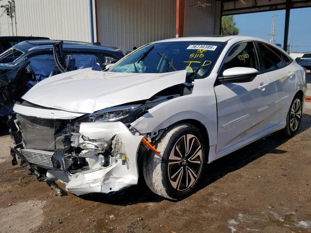 19XFC1F70GE021427 - 2016 HONDA CIVIC EXL WHITE photo 2