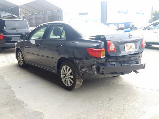 1NXBU40E19Z127230 - 2009 TOYOTA COROLLA BASE  photo 3