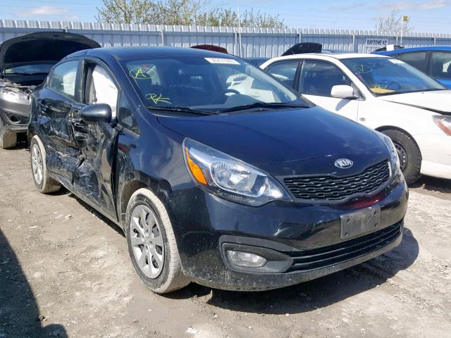 KNADM4A39D6213003 - 2013 KIA RIO LX BLACK photo 1