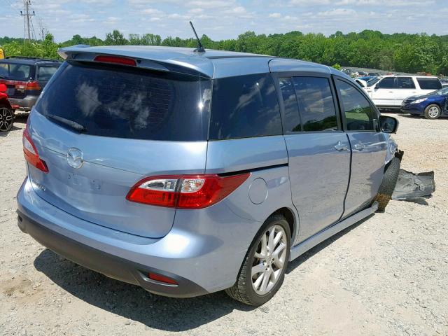 JM1CW2CL7C0124462 - 2012 MAZDA 5 BLUE photo 4