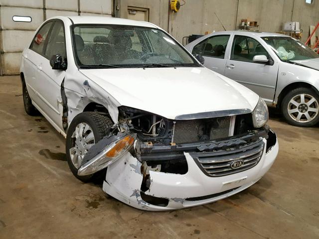 KNAFE221995662489 - 2009 KIA SPECTRA EX WHITE photo 1