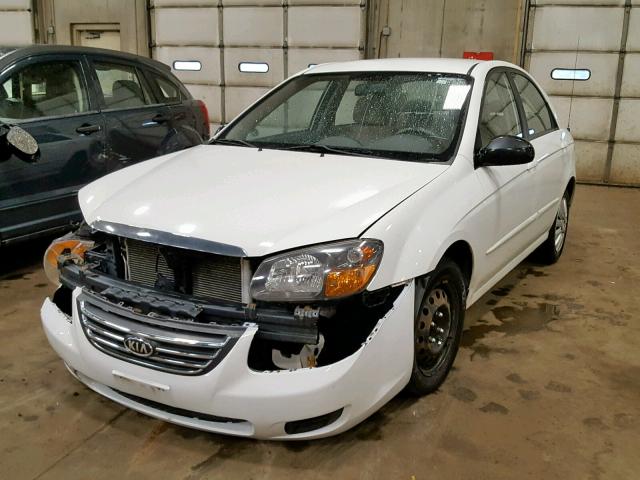 KNAFE221995662489 - 2009 KIA SPECTRA EX WHITE photo 2