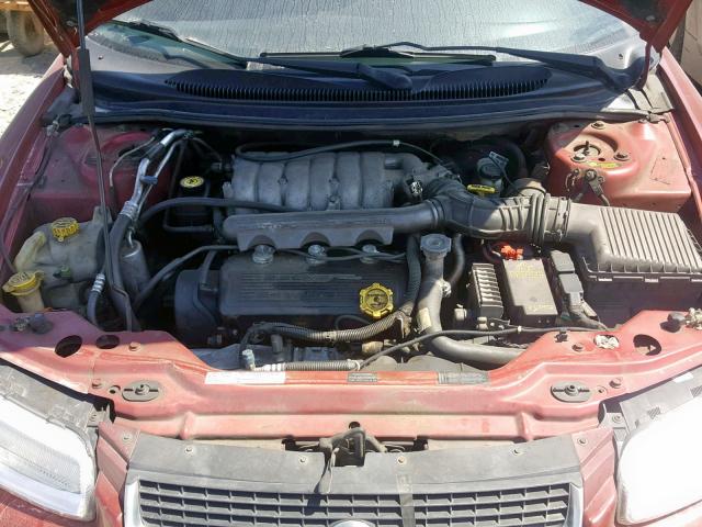 3C3EL45H4WT319890 - 1998 CHRYSLER SEBRING JX BURGUNDY photo 7