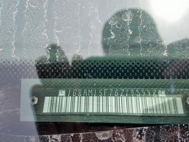 1G8AM15F76Z193998 - 2006 SATURN ION LEVEL BLUE photo 10