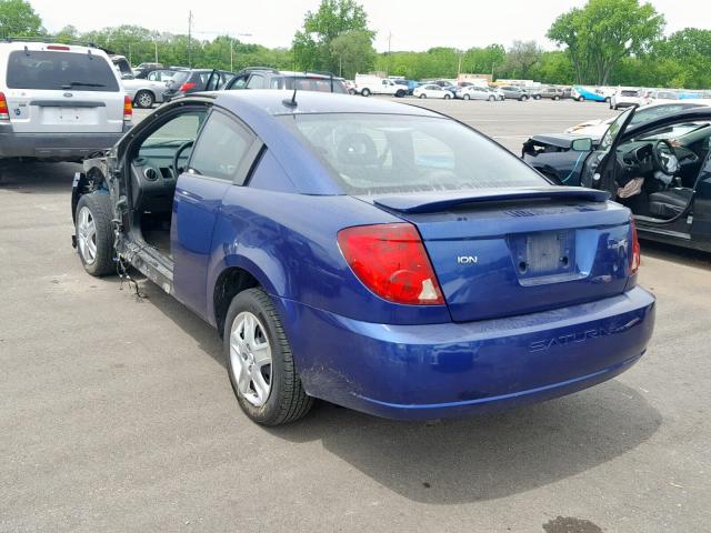 1G8AM15F76Z193998 - 2006 SATURN ION LEVEL BLUE photo 3
