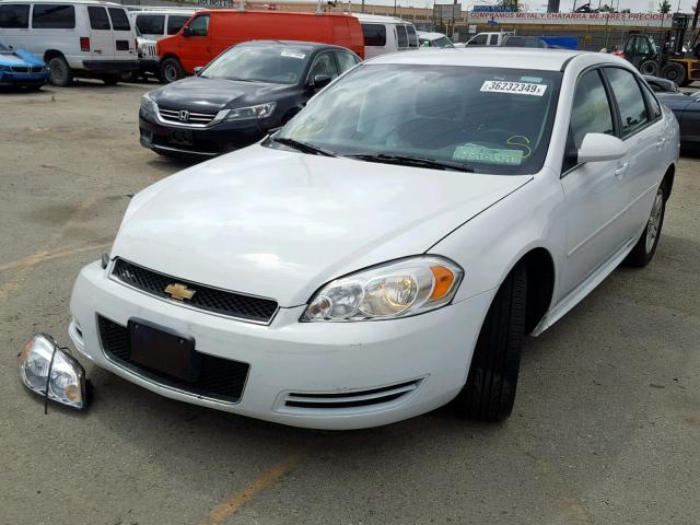 2G1WB5E38G1148991 - 2016 CHEVROLET IMPALA LIM WHITE photo 2