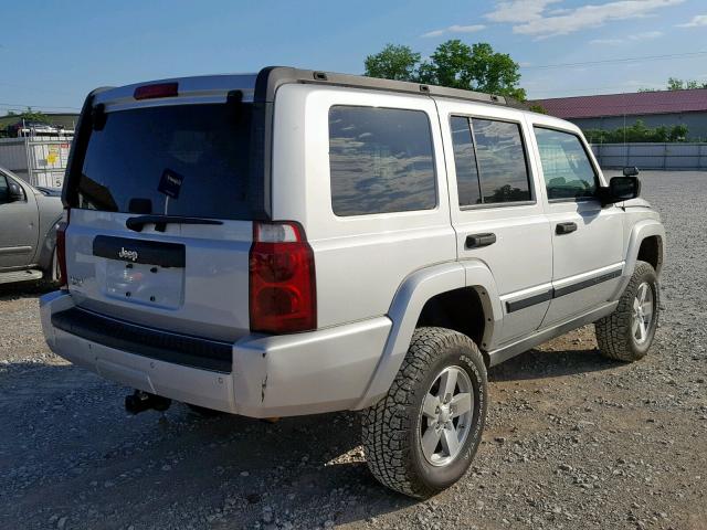 1J8HG48K36C334311 - 2006 JEEP COMMANDER SILVER photo 4