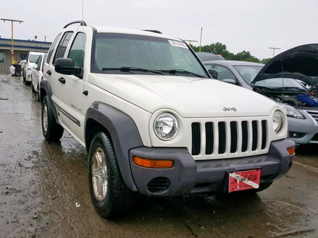 1J4GL48K03W594104 - 2003 JEEP LIBERTY SP WHITE photo 1