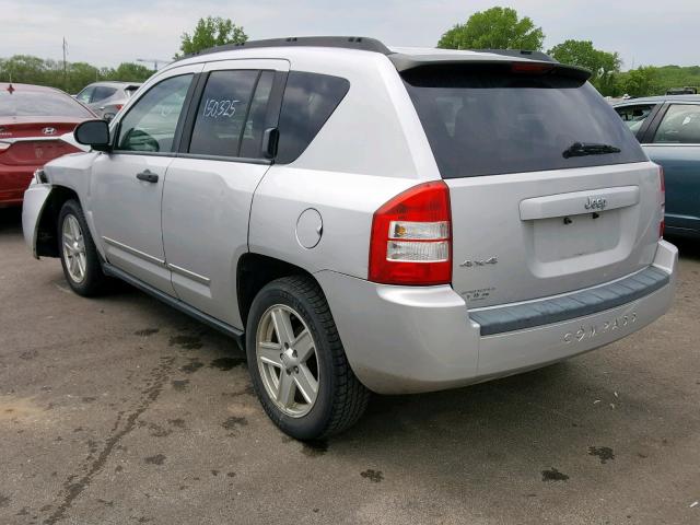 1J8FF47WX8D677483 - 2008 JEEP COMPASS SP Күміс фото 3