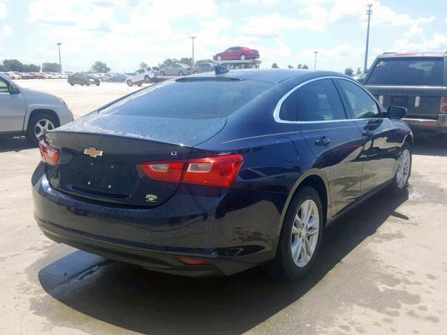 1G1ZE5ST1HF171743 - 2017 CHEVROLET MALIBU LT BLUE photo 4