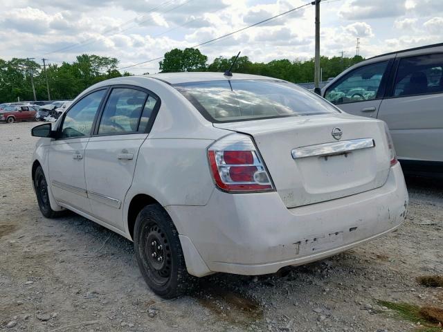 3N1AB6AP8AL690827 - 2010 NISSAN SENTRA 2.0 WHITE photo 3