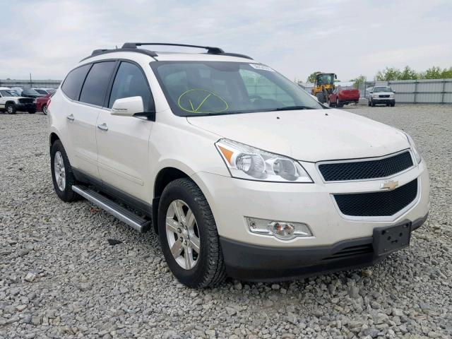 1GNKVJED1CJ361948 - 2012 CHEVROLET TRAVERSE L WHITE photo 1