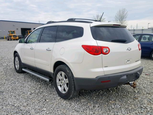 1GNKVJED1CJ361948 - 2012 CHEVROLET TRAVERSE L WHITE photo 3