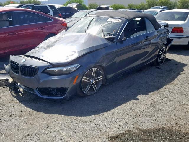 WBA2K9C35HV647311 - 2017 BMW 230I GRAY photo 2
