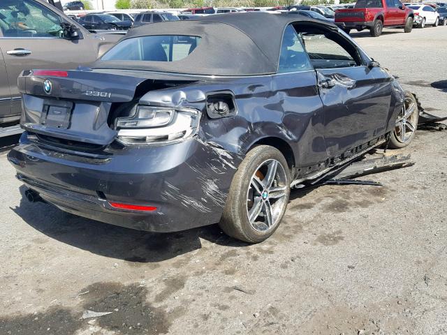 WBA2K9C35HV647311 - 2017 BMW 230I GRAY photo 4