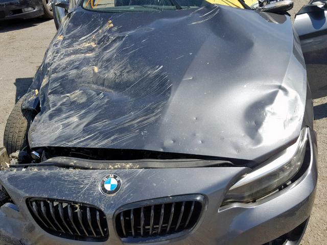 WBA2K9C35HV647311 - 2017 BMW 230I GRAY photo 7