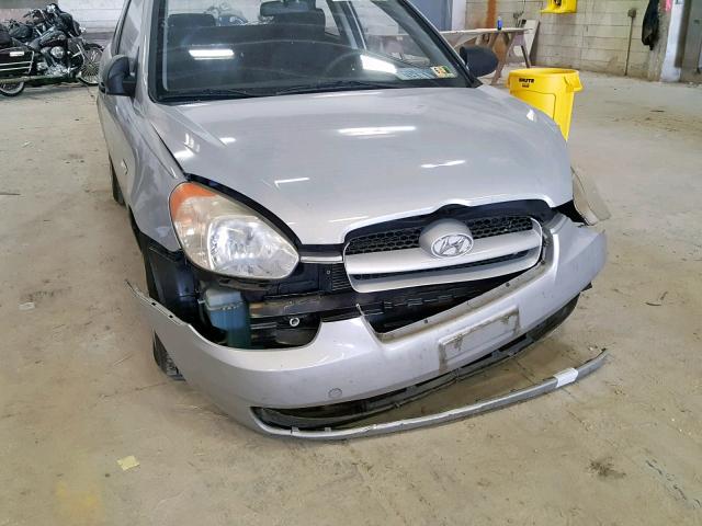 KMHCM36C68U102715 - 2008 HYUNDAI ACCENT GS SILVER photo 9