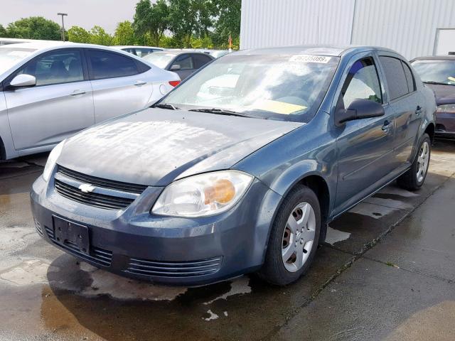 1G1AK52F157570965 - 2005 CHEVROLET COBALT BLUE photo 2