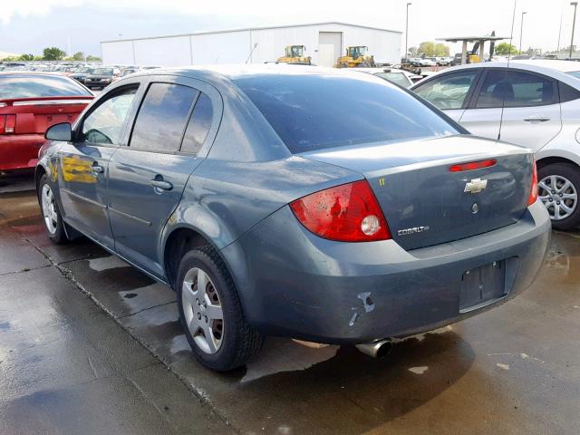 1G1AK52F157570965 - 2005 CHEVROLET COBALT BLUE photo 3