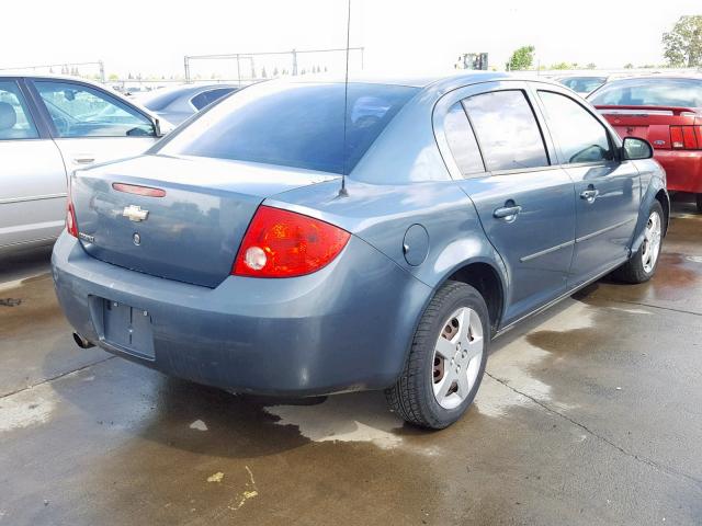 1G1AK52F157570965 - 2005 CHEVROLET COBALT BLUE photo 4